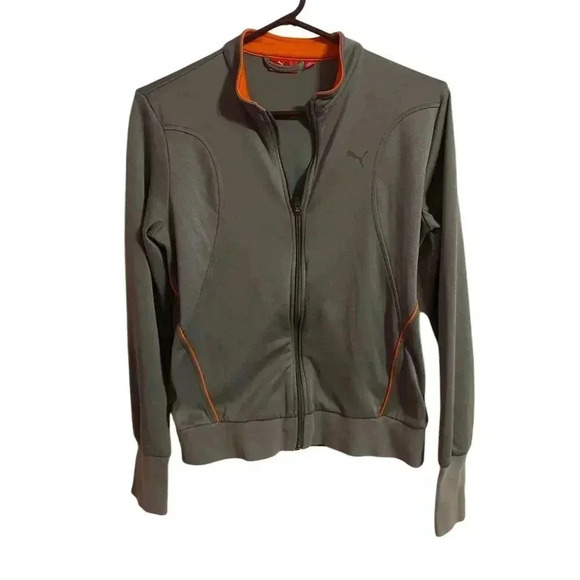 Puma Other - PUMA Men's Gray Track Jacket Size M Zip Up Sports Training Casual